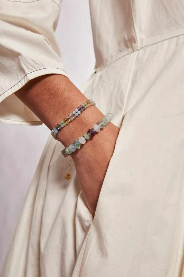 Chan Luu Bracelets^Aurora Wrap Bracelet Green Mix