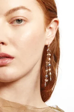 Chan Luu Earrings^Bali Waterfall Earrings Peacock Mix