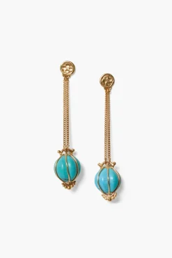 Chan Luu Earrings^Balloon Drop Earrings Turquoise