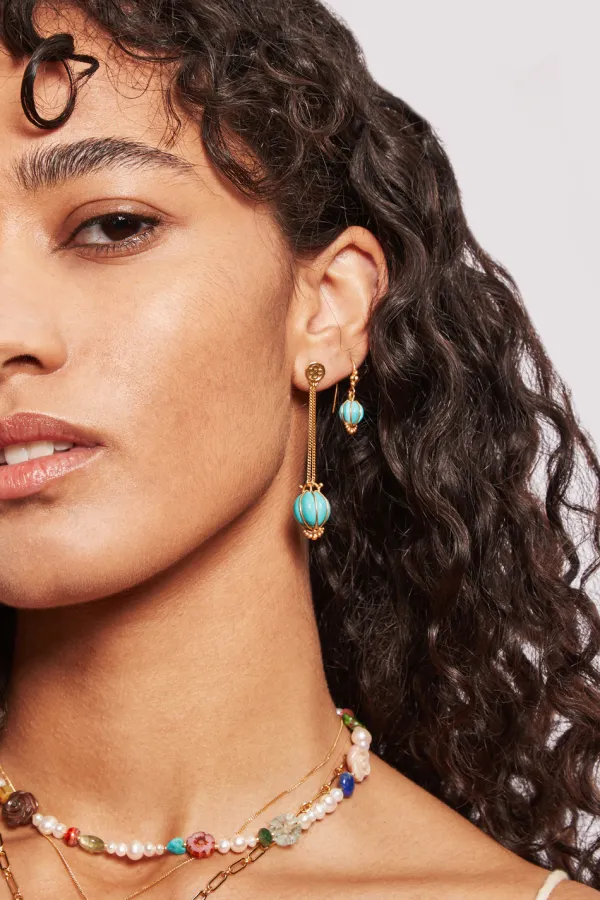 Chan Luu Earrings^Balloon Earrings Turquoise