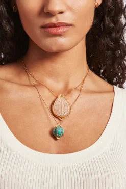 Chan Luu Necklaces^Balloon Pendant Necklace Peach Aventurine
