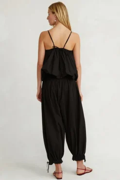 Chan Luu Tops^Balloon Poplin Top Caviar