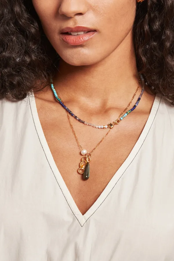 Chan Luu Necklaces^Castillo Charm Necklace Citrine Mix
