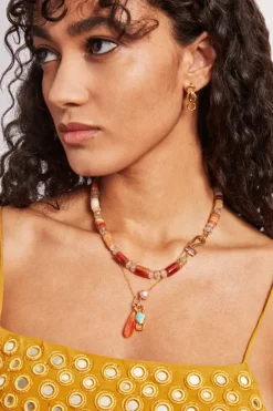 Chan Luu Necklaces^Castillo Charm Necklace Turquoise Mix