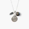 Chan Luu Necklaces^Dorothea Charm Necklace Peacock Pearl Mix