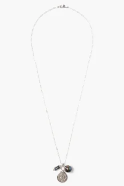 Chan Luu Necklaces^Dorothea Charm Necklace Peacock Pearl Mix