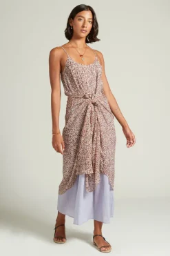 Chan Luu Dresses^Emma Pleated Paisley Sundress Eggshell