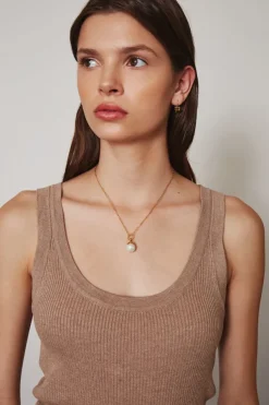 Chan Luu Necklaces^Gold Dipped Pearl Pendant Necklace