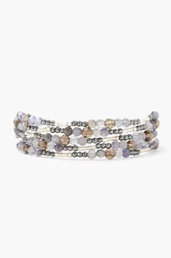 Chan Luu Bracelets^Iolite And Silver Mix Naked Wrap Bracelet