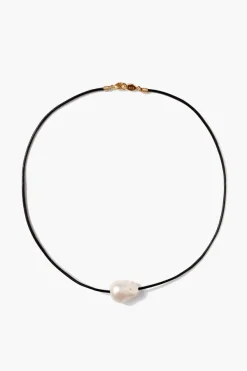 Chan Luu Necklaces^Isla Pearl Necklace Black