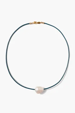 Chan Luu Necklaces^Isla Pearl Necklace Iris Blue