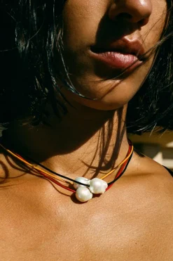 Chan Luu Necklaces^Isla Pearl Necklace Red