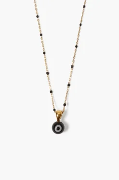Chan Luu Necklaces^Izmir Evil Eye Necklace Black