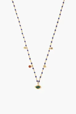 Chan Luu Necklaces^Lapis Mix Evil Eye Short Necklace