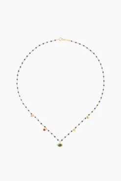 Chan Luu Necklaces^Lapis Mix Evil Eye Short Necklace