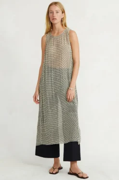 Chan Luu Dresses^Laura Sleeveless Tunic Black Check