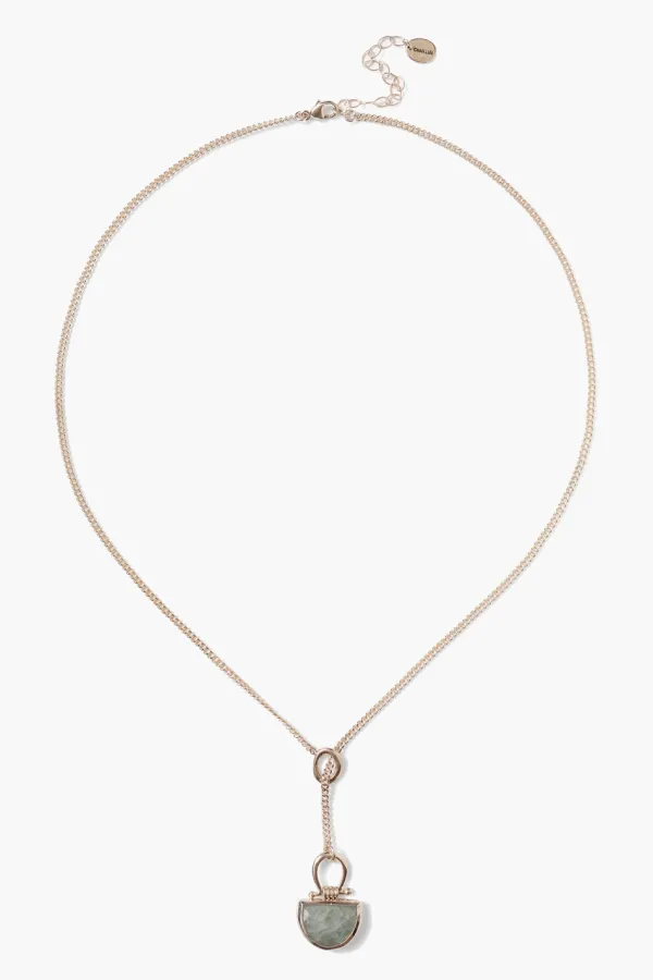 Chan Luu Necklaces^Luna Drop Necklace Aquamarine