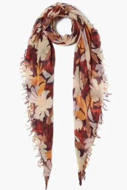 Chan Luu Scarves^Magnolia Floral Print Cashmere And Silk Scarf