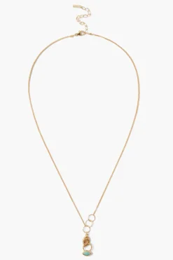 Chan Luu Necklaces^Mano Evil Eye Charm Necklace Turquoise