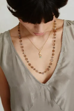 Chan Luu Necklaces^Mano Evil Eye Charm Necklace Turquoise