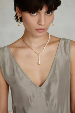 Chan Luu Necklaces^Marion Drop Necklace White Pearl