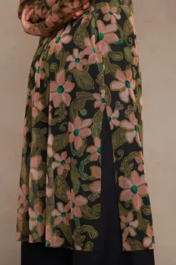 Chan Luu Dresses^Paulina Printed Mesh Tunic Black