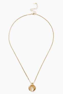Chan Luu Necklaces^Paz Coin Necklace Clear Quartz