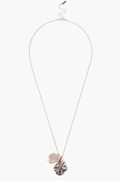 Chan Luu Necklaces^Pearl And Silver Masquerade Charm Necklace