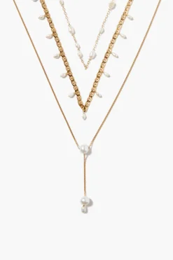 Chan Luu Necklaces^Pearl Trio Necklace Set
