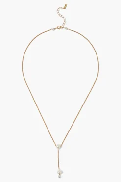 Chan Luu Necklaces^Phoebe Drop Necklace White Pearl