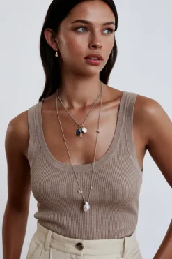 Chan Luu Necklaces^Rosario Necklace White Pearl