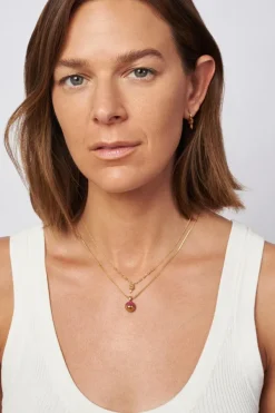 Chan Luu Necklaces^Rose Micro Evil Eye Gold Necklace