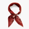 Chan Luu Bandanas^Rosette Floral Print Bandana Henna