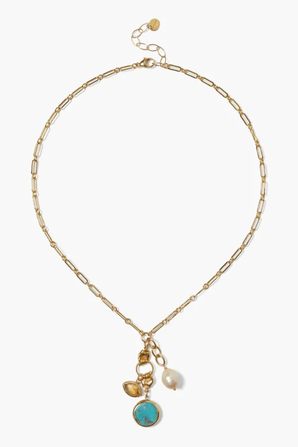 Chan Luu Necklaces^Sardinia Charm Necklace Turquoise