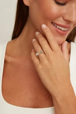 Chan Luu Rings^Silver And Diamond Duo Ring