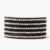Chan Luu Bracelets^Sterling Silver Wrap Bracelet On Natural Black Leather