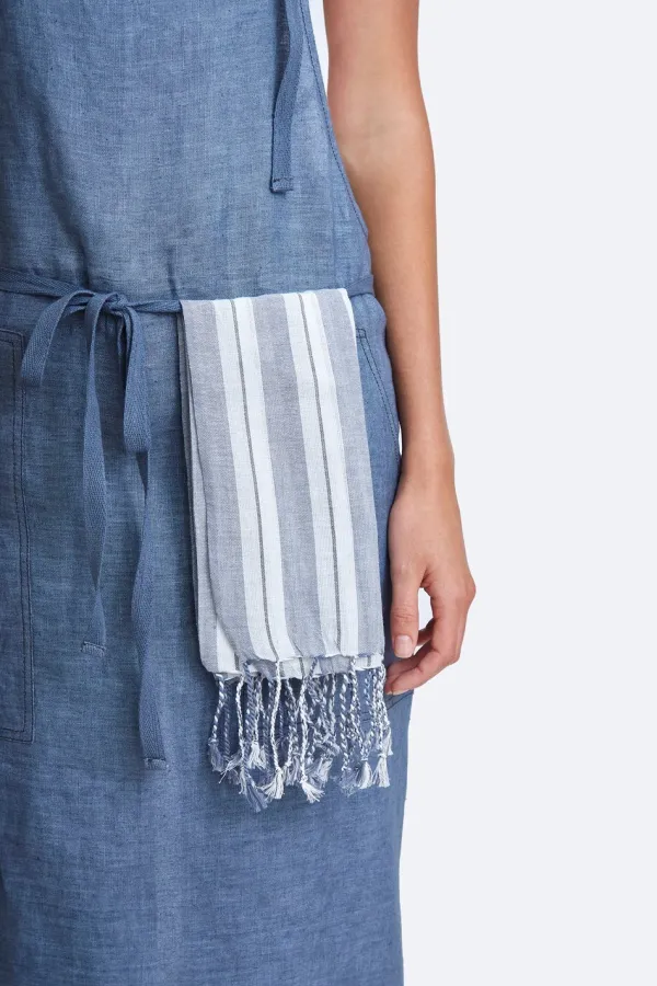 Chan Luu Napkins^Stone Wash Tasseled Kitchen Towel Set