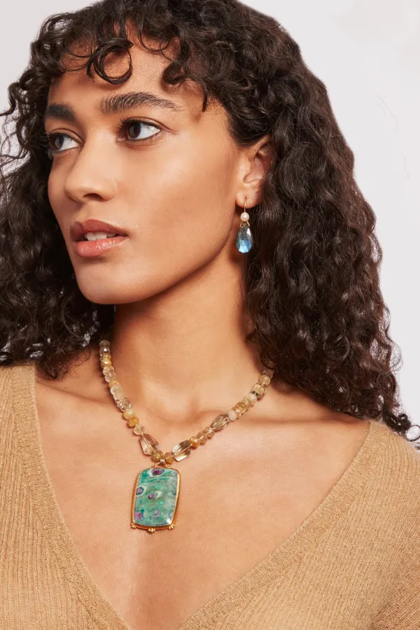 Chan Luu Necklaces^Taj Necklace Green Amethyst