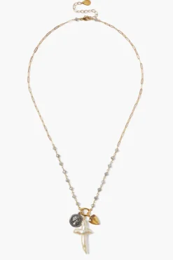 Chan Luu Necklaces^Tulum Charm Necklace Labradorite Mix
