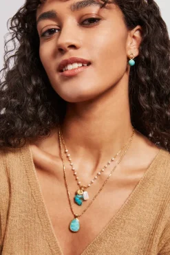 Chan Luu Necklaces^Tulum Charm Necklace White Pearl Mix