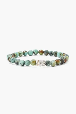 Chan Luu Bracelets^Turquoise & Etched Silver Bracelet Set